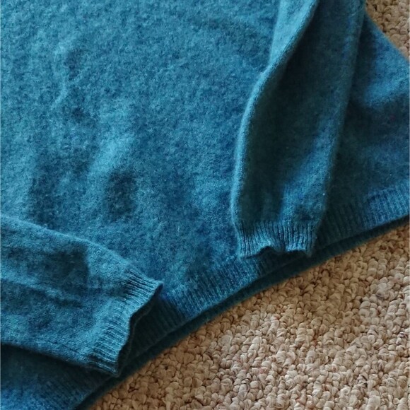 Ellen Tracy turquoise blue-green pullover Sweater size XS - Picture 5 of 10